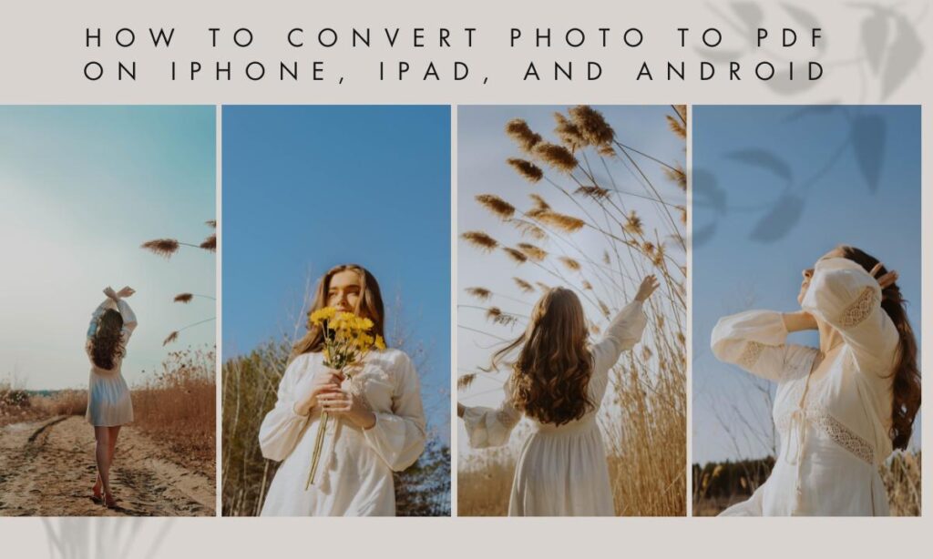 How To Convert Photo To Pdf On iPhone, iPad, And Android